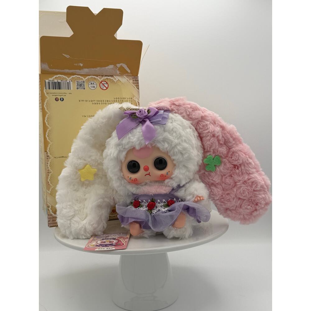 Baby Three BB3 New Open Confirmed Lily Rabbit Town V4 White & Pink Boba Eyes